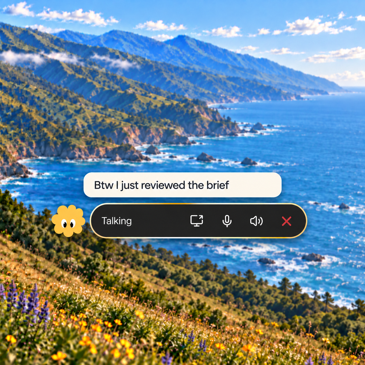 Ambient receiving a background task